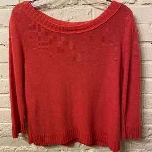Eileen Fisher Orange Sweater, Sz XS